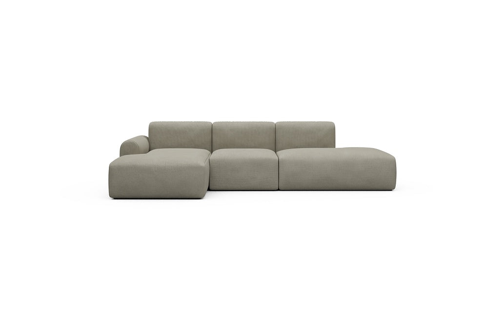 Rund Casual Modular Sofa - Configurations 2 - K1L - 296 x 152 cm - Chaise + 1 Seater + Open-end - 765 Cura Oat