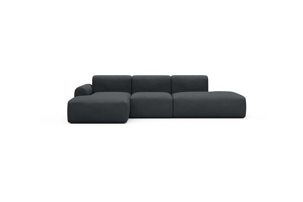 Rund Casual Modular Sofa - Configurations 2 - K1L - 296 x 152 cm - Chaise + 1 Seater + Open-end - 766 Cura Anthracite