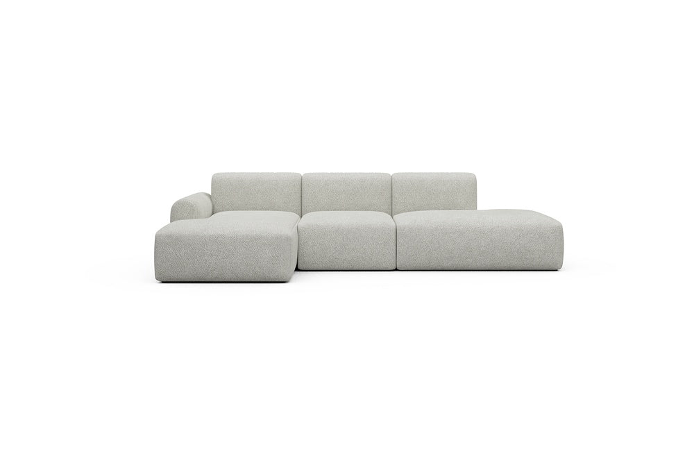 Rund Casual Modular Sofa - Configurations 2 - K1L - 296 x 152 cm - Chaise + 1 Seater + Open-end - 867 Vanora Warm Sand