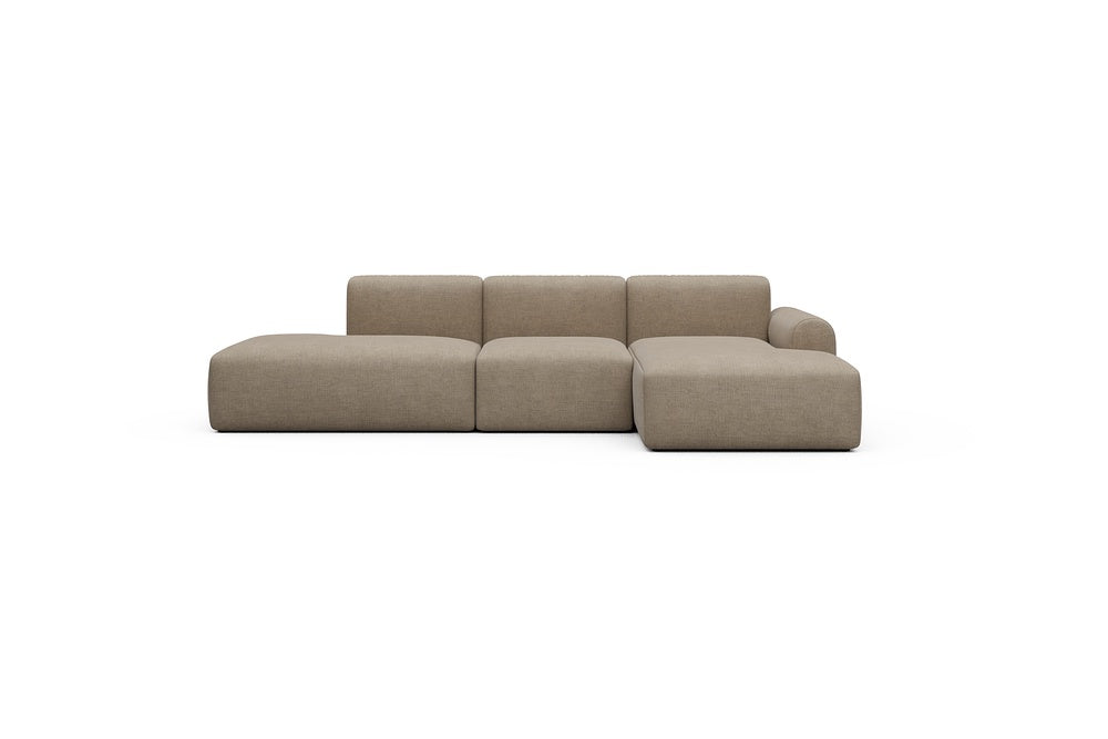 Rund Casual Modular Sofa - Configurations 2 - K2L - 296 x 152 cm - Open-end + 1 Seater + Open-end - 417 Esina Mocha