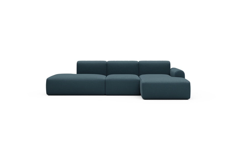 Rund Casual Modular Sofa - Configurations 2 - K2L - 296 x 152 cm - Open-end + 1 Seater + Open-end - 443 Satya Deep Blue