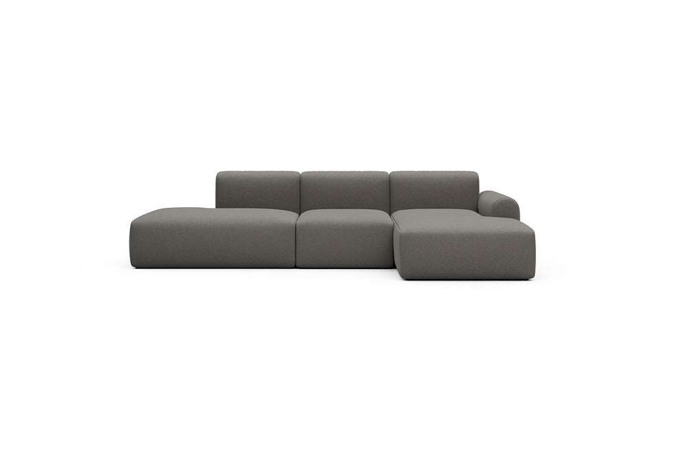Rund Casual Modular Sofa - Configurations 2 - K2L - 296 x 152 cm - Open-end + 1 Seater + Open-end - 446 Satya Taupe Brown