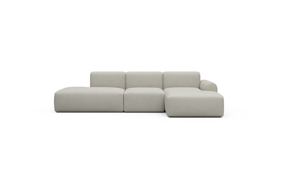 Rund Casual Modular Sofa - Configurations 2 - K2L - 296 x 152 cm - Open-end + 1 Seater + Open-end - 487 Denari Clean Beige