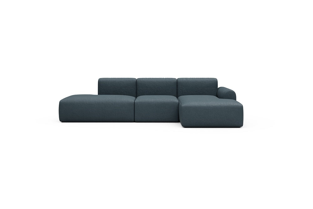 Rund Casual Modular Sofa - Configurations 2 - K2L - 296 x 152 cm - Open-end + 1 Seater + Open-end - 489 Denari Royal Blue