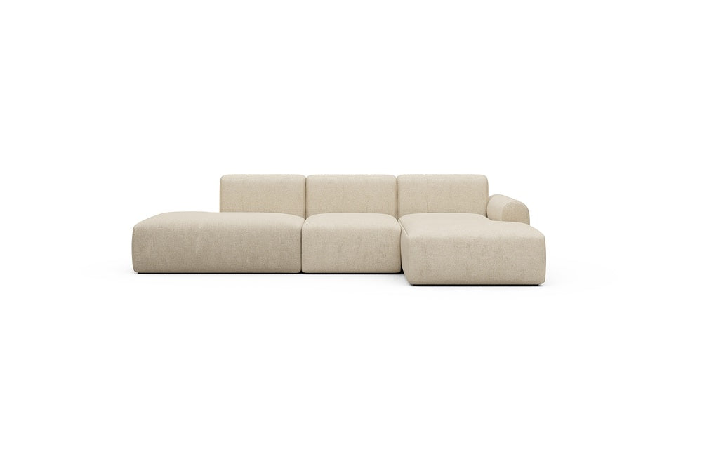 Rund Casual Modular Sofa - Configurations 2 - K2L - 296 x 152 cm - Open-end + 1 Seater + Open-end - 496 Casone Natural Beigie