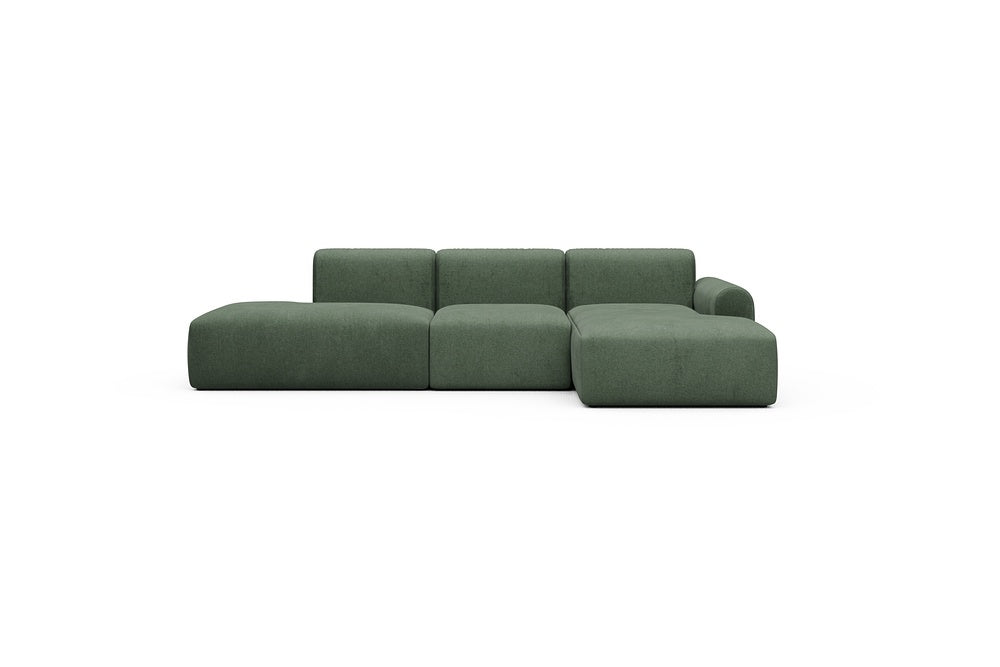 Rund Casual Modular Sofa - Configurations 2 - K2L - 296 x 152 cm - Open-end + 1 Seater + Open-end - 498 Casone Forest Green