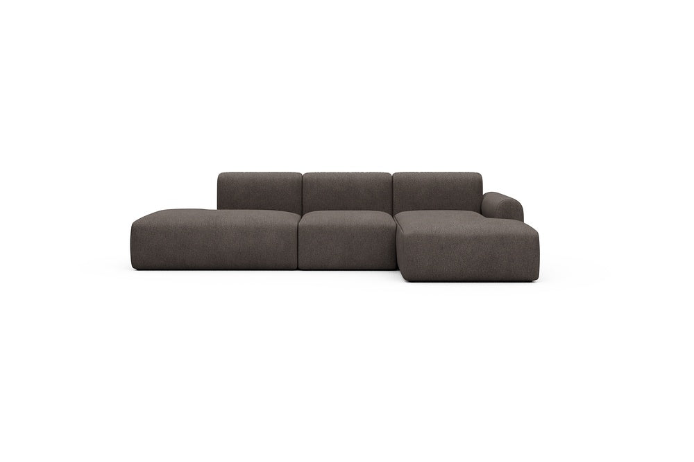 Rund Casual Modular Sofa - Configurations 2 - K2L - 296 x 152 cm - Open-end + 1 Seater + Open-end - 530 Bouclé Taupe