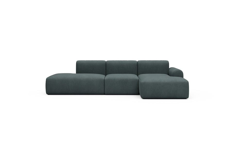 Rund Casual Modular Sofa - Configurations 2 - K2L - 296 x 152 cm - Open-end + 1 Seater + Open-end - 573 Vivus Dusty Blue