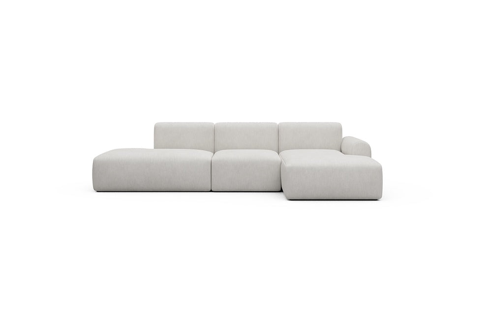 Rund Casual Modular Sofa - Configurations 2 - K2L - 296 x 152 cm - Open-end + 1 Seater + Open-end - 574 Vivus Dusty Off White