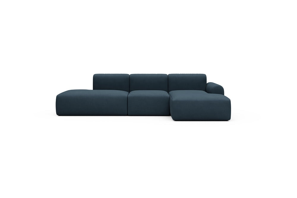 Rund Casual Modular Sofa - Configurations 2 - K2L - 296 x 152 cm - Open-end + 1 Seater + Open-end - 580 Argus Navy Blue
