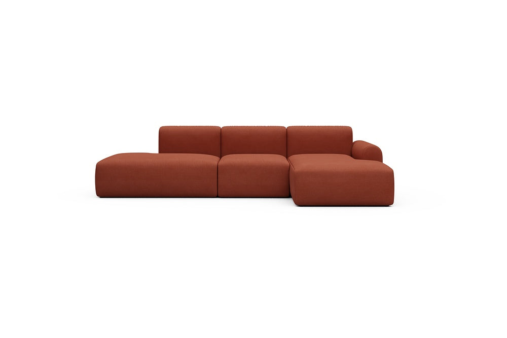 Rund Casual Modular Sofa - Configurations 2 - K2L - 296 x 152 cm - Open-end + 1 Seater + Open-end - 581 Argus Rust