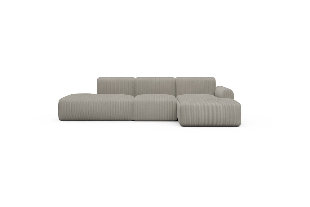 Rund Casual Modular Sofa - Configurations 2 - K2L - 296 x 152 cm - Open-end + 1 Seater + Open-end - 603 Corduroy Beige