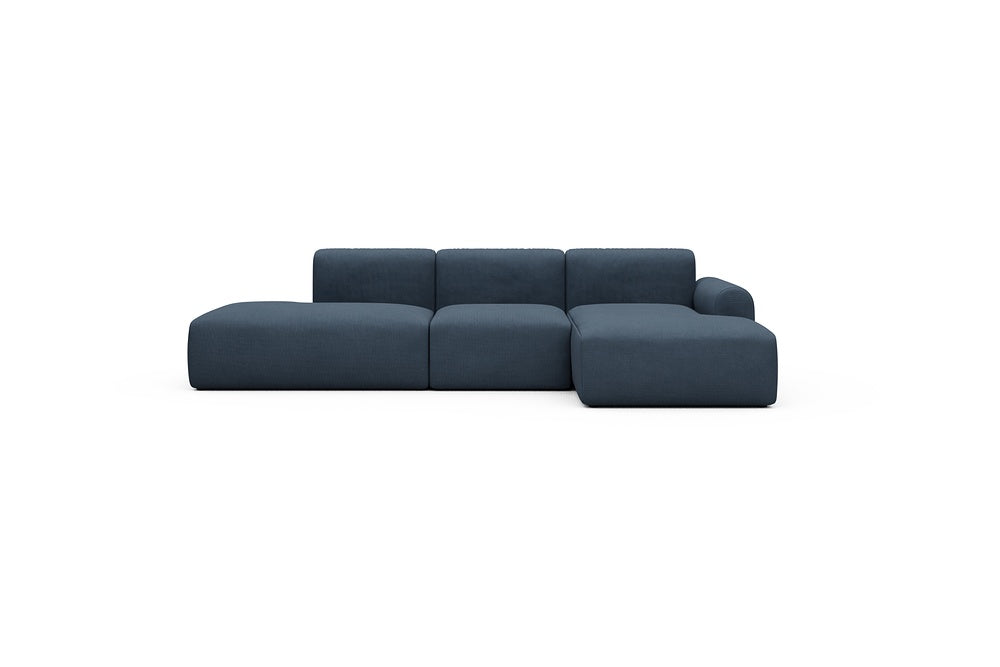 Rund Casual Modular Sofa - Configurations 2 - K2L - 296 x 152 cm - Open-end + 1 Seater + Open-end - 768 Cura Oxford Blue