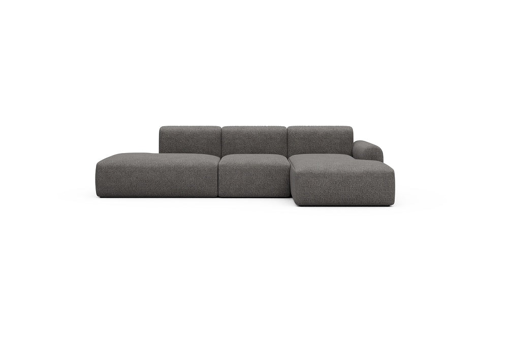 Rund Casual Modular Sofa - Configurations 2 - K2L - 296 x 152 cm - Open-end + 1 Seater + Open-end - 772 Carreno Salt & Pepper