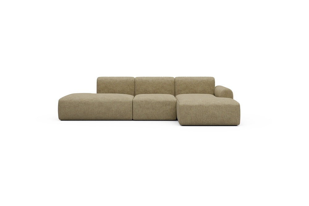 Rund Casual Modular Sofa - Configurations 2 - K2L - 296 x 152 cm - Open-end + 1 Seater + Open-end - 774 Carreno Sicilian Yellow