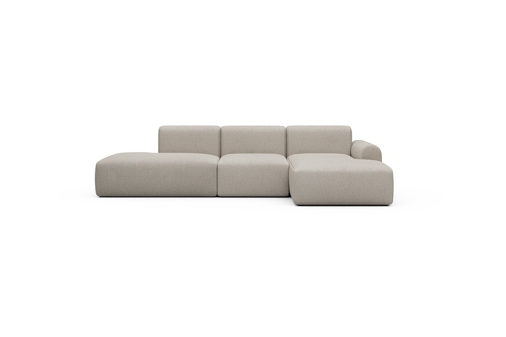 Rund Casual Modular Sofa - Configurations 2 - K2L - 296 x 152 cm - Open-end + 1 Seater + Open-end - 816 Aivi Lace Beige