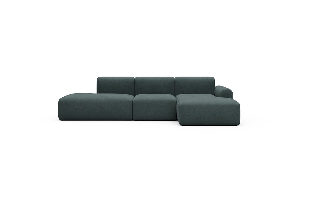 Rund Casual Modular Sofa - Configurations 2 - K2L - 296 x 152 cm - Open-end + 1 Seater + Open-end - 851 Mahoga Dark Blue