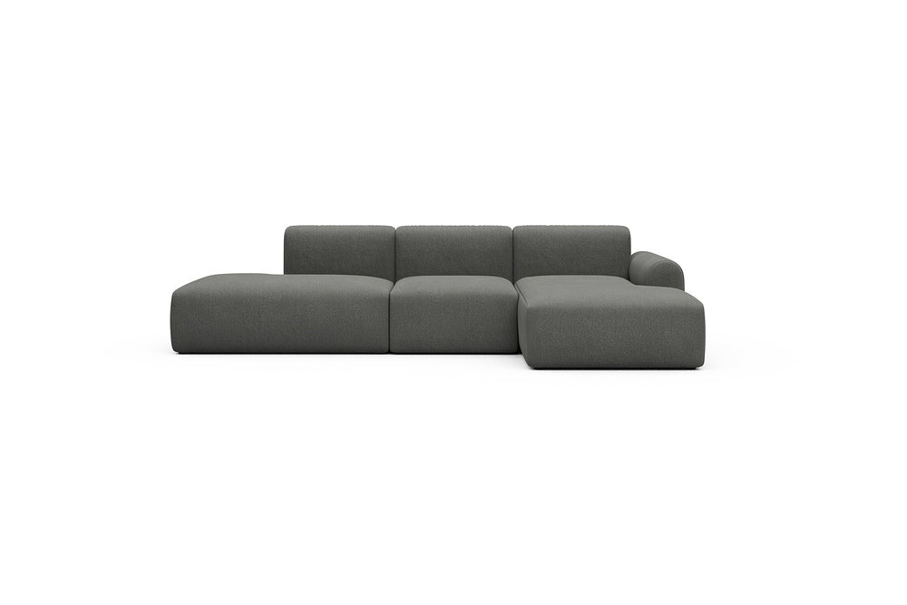 Rund Casual Modular Sofa - Configurations 2 - K2L - 296 x 152 cm - Open-end + 1 Seater + Open-end - 852 Mahoga Seal Grey