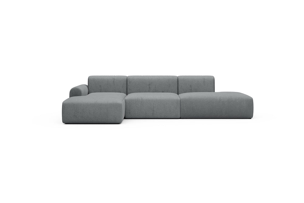 Rund Casual Modular Sofa - Configurations 2 - K3L - 319 x 152 cm - Chaise + 1,5 Seater + Open-end - 495 Casone Gravel Grey