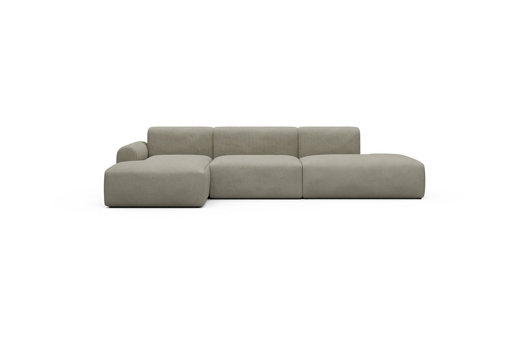 Rund Casual Modular Sofa - Configurations 2 - K3L - 319 x 152 cm - Chaise + 1,5 Seater + Open-end - 765 Cura Oat