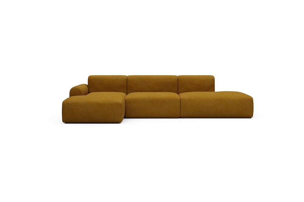 Rund Casual Modular Sofa - Configurations 2 - K3L - 319 x 152 cm - Chaise + 1,5 Seater + Open-end - 767 Cura Apricot