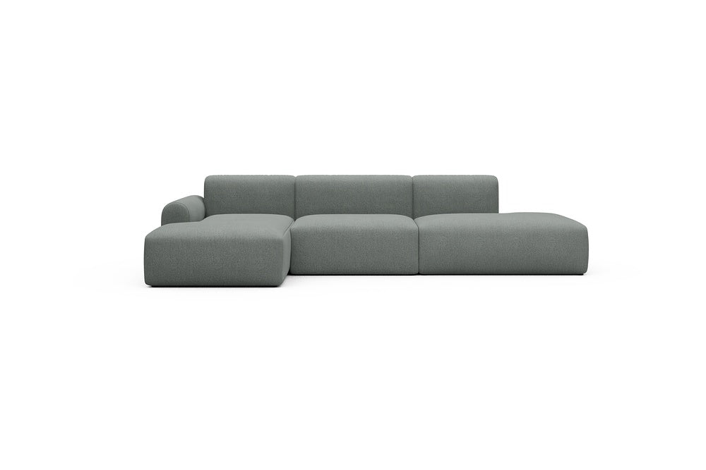 Rund Casual Modular Sofa - Configurations 2 - K3L - 319 x 152 cm - Chaise + 1,5 Seater + Open-end - 853 Mahoga Dove Grey