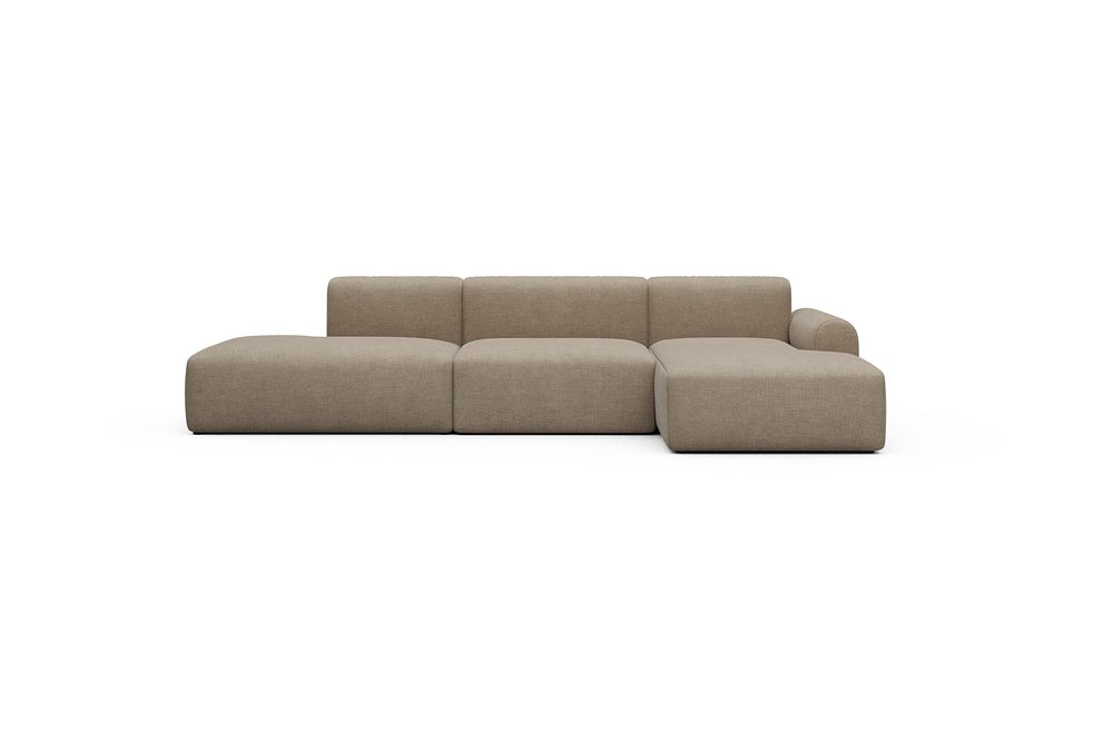 Rund Casual Modular Sofa - Configurations 2 - K4L - 319 x 152 cm - Open-end + 1,5 Seater + Chaise - 417 Esina Mocha