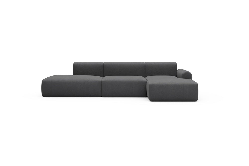 Rund Casual Modular Sofa - Configurations 2 - K4L - 319 x 152 cm - Open-end + 1,5 Seater + Chaise - 441 Satya Warm Zinc
