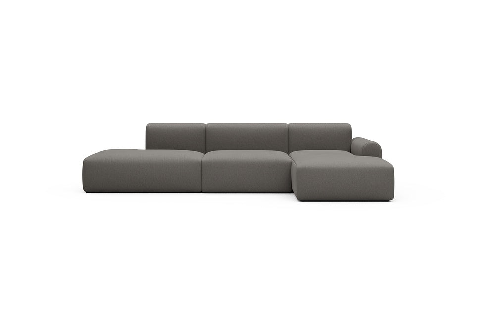 Rund Casual Modular Sofa - Configurations 2 - K4L - 319 x 152 cm - Open-end + 1,5 Seater + Chaise - 446 Satya Taupe Brown