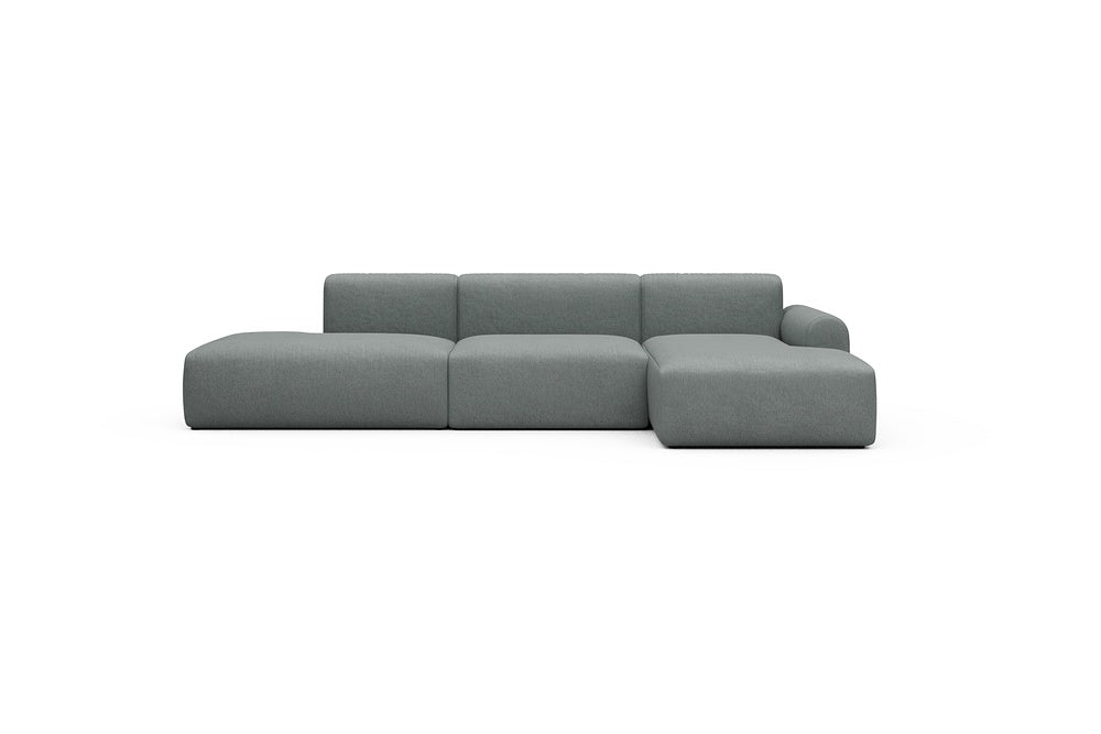 Rund Casual Modular Sofa - Configurations 2 - K4L - 319 x 152 cm - Open-end + 1,5 Seater + Chaise - 485 Denari Soft Grey