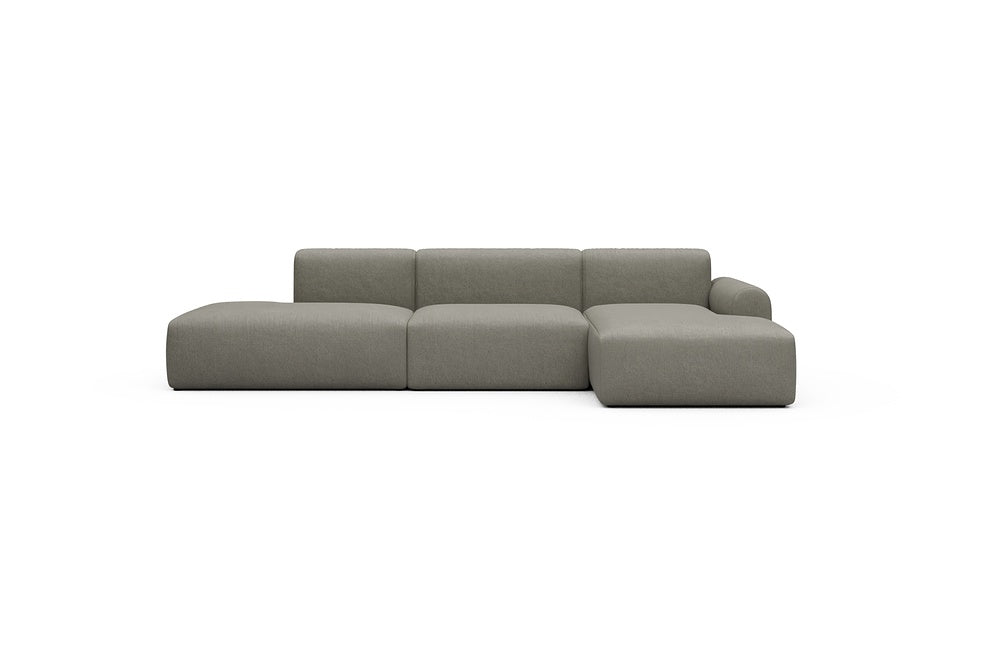 Rund Casual Modular Sofa - Configurations 2 - K4L - 319 x 152 cm - Open-end + 1,5 Seater + Chaise - 486 Denari Warm Grey
