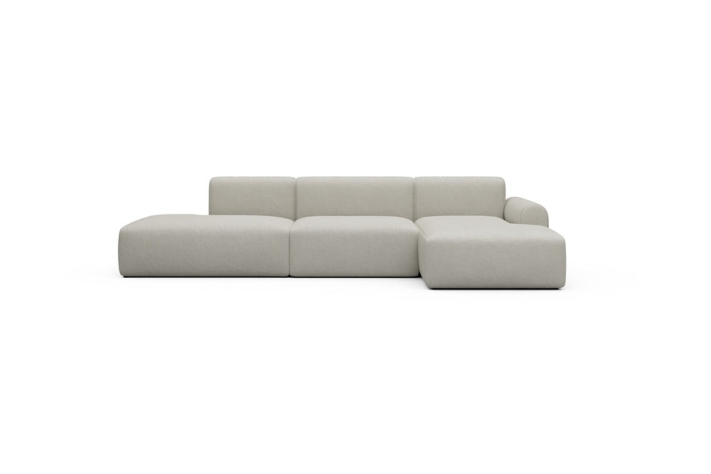Rund Casual Modular Sofa - Configurations 2 - K4L - 319 x 152 cm - Open-end + 1,5 Seater + Chaise - 487 Denari Clean Beige