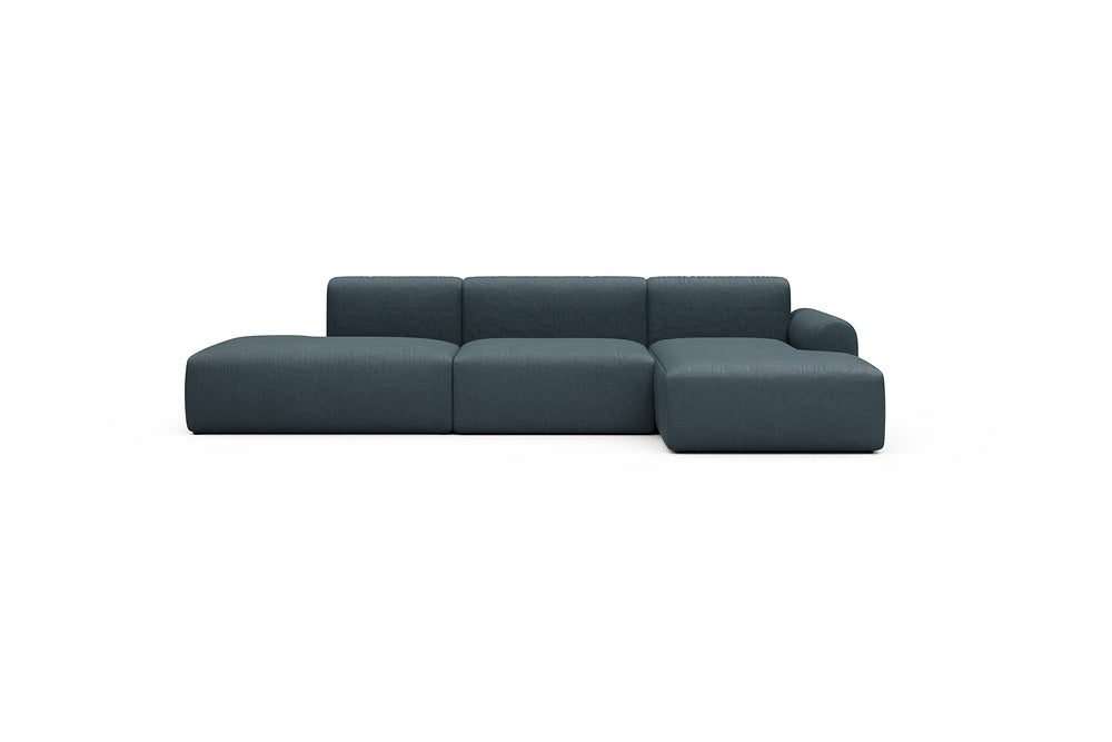 Rund Casual Modular Sofa - Configurations 2 - K4L - 319 x 152 cm - Open-end + 1,5 Seater + Chaise - 489 Denari Royal Blue