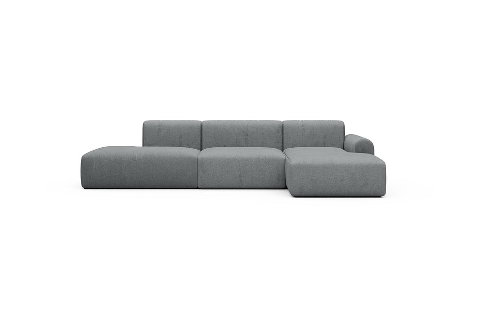 Rund Casual Modular Sofa - Configurations 2 - K4L - 319 x 152 cm - Open-end + 1,5 Seater + Chaise - 495 Casone Gravel Grey