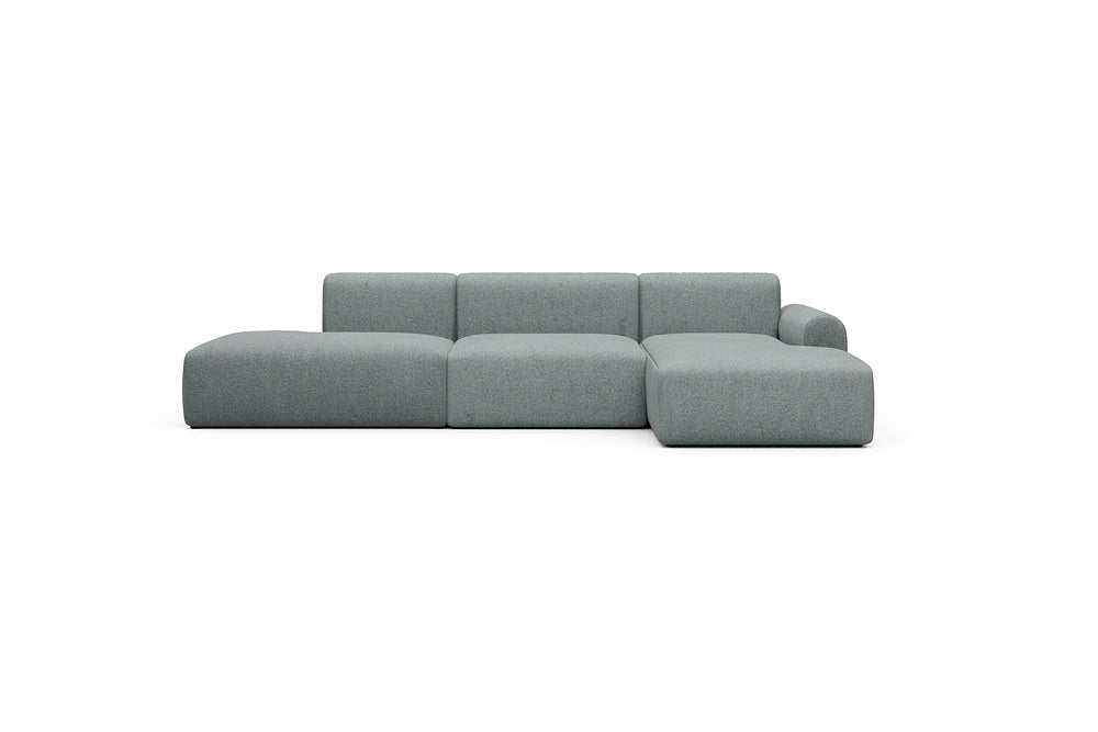Rund Casual Modular Sofa - Configurations 2 - K4L - 319 x 152 cm - Open-end + 1,5 Seater + Chaise - 499 Casone Light mixed Green