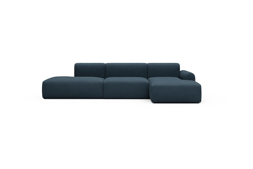 Rund Casual Modular Sofa - Configurations 2 - K4L - 319 x 152 cm - Open-end + 1,5 Seater + Chaise - 580 Argus Navy Blue