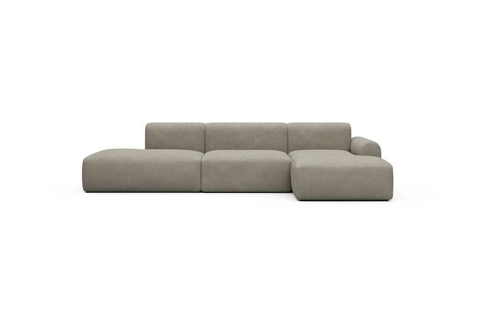 Rund Casual Modular Sofa - Configurations 2 - K4L - 319 x 152 cm - Open-end + 1,5 Seater + Chaise - 765 Cura Oat