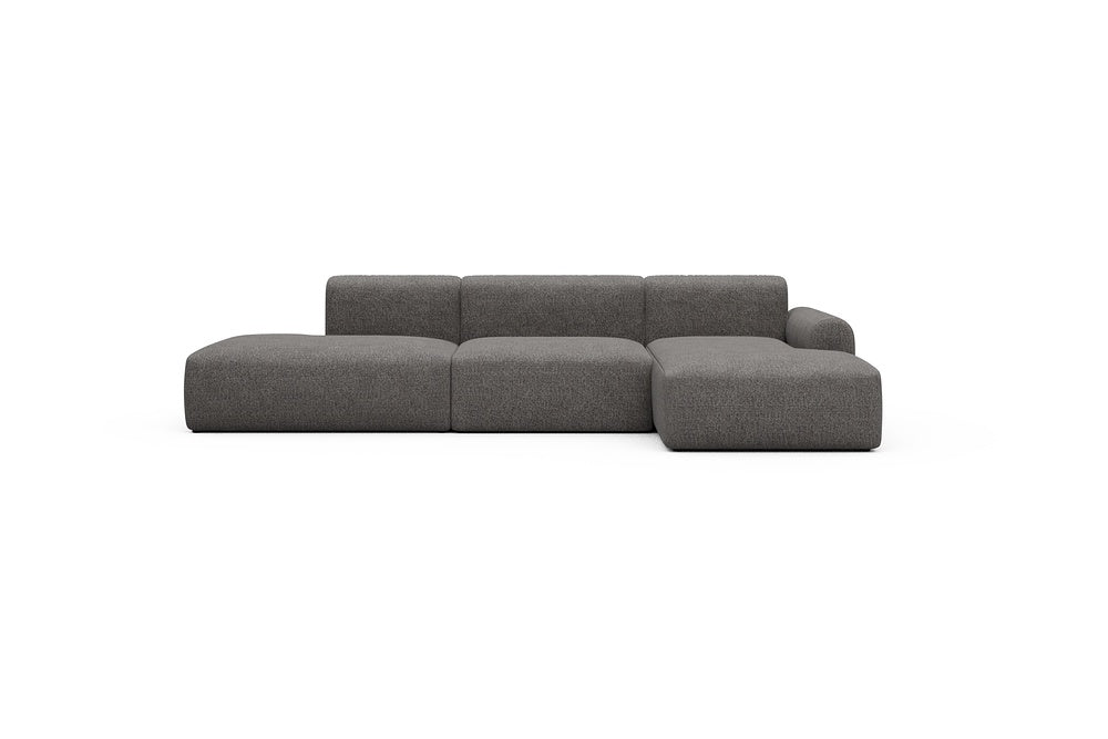 Rund Casual Modular Sofa - Configurations 2 - K4L - 319 x 152 cm - Open-end + 1,5 Seater + Chaise - 772 Carreno Salt & Pepper