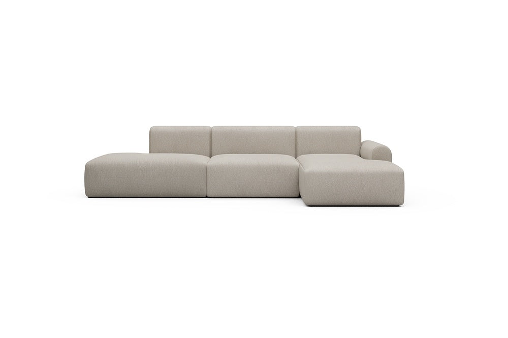 Rund Casual Modular Sofa - Configurations 2 - K4L - 319 x 152 cm - Open-end + 1,5 Seater + Chaise - 816 Aivi Lace Beige