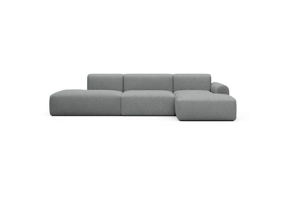 Rund Casual Modular Sofa - Configurations 2 - K4L - 319 x 152 cm - Open-end + 1,5 Seater + Chaise - 819 Aivi Gravel Grey
