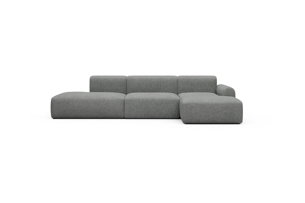 Rund Casual Modular Sofa - Configurations 2 - K4L - 319 x 152 cm - Open-end + 1,5 Seater + Chaise - 868 Vanora Warm Grey