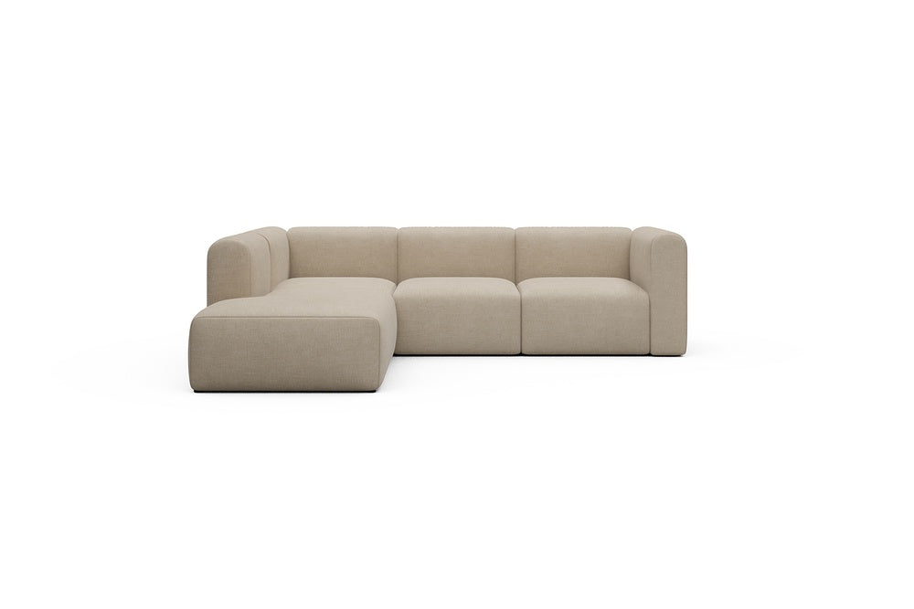 Rund Casual Modular Sofa - Configurations 2 - M1H - 266 x 224 cm - Open-end + 2,5 Seater - 410 Esina Almond Beige