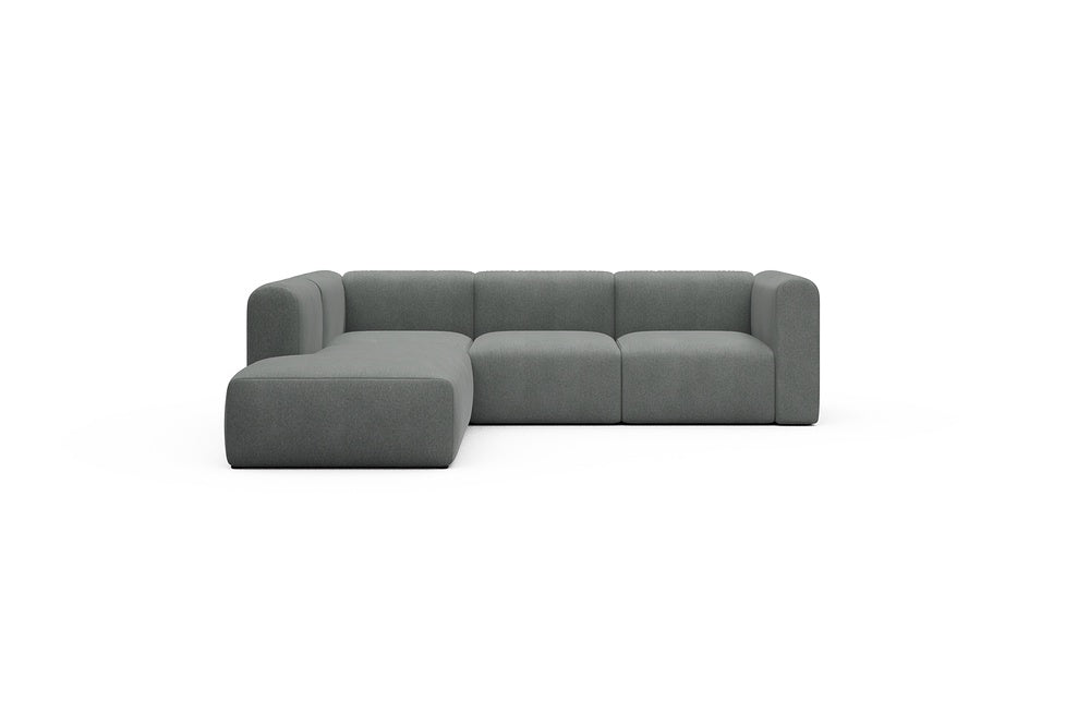 Rund Casual Modular Sofa - Configurations 2 - M1H - 266 x 224 cm - Open-end + 2,5 Seater - 440 Satya Steel Grey