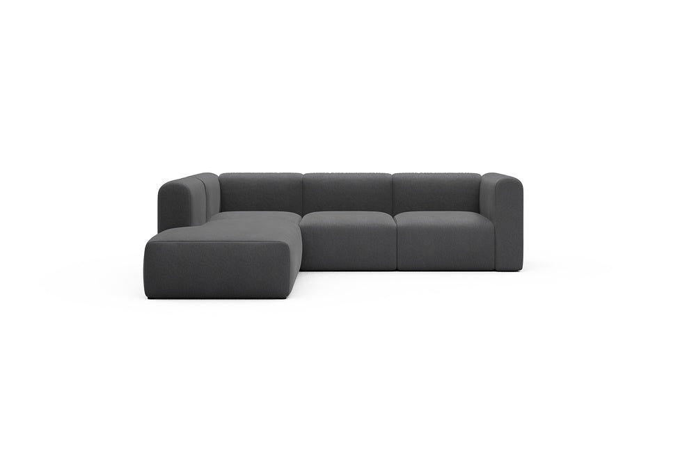 Rund Casual Modular Sofa - Configurations 2 - M1H - 266 x 224 cm - Open-end + 2,5 Seater - 441 Satya Warm Zinc