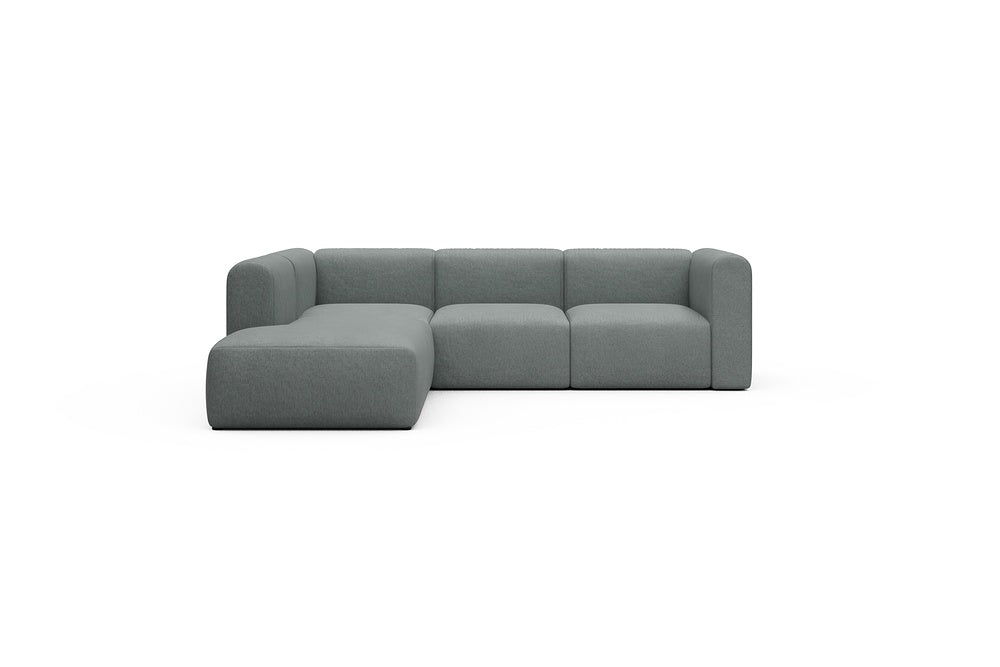 Rund Casual Modular Sofa - Configurations 2 - M1H - 266 x 224 cm - Open-end + 2,5 Seater - 485 Denari Soft Grey