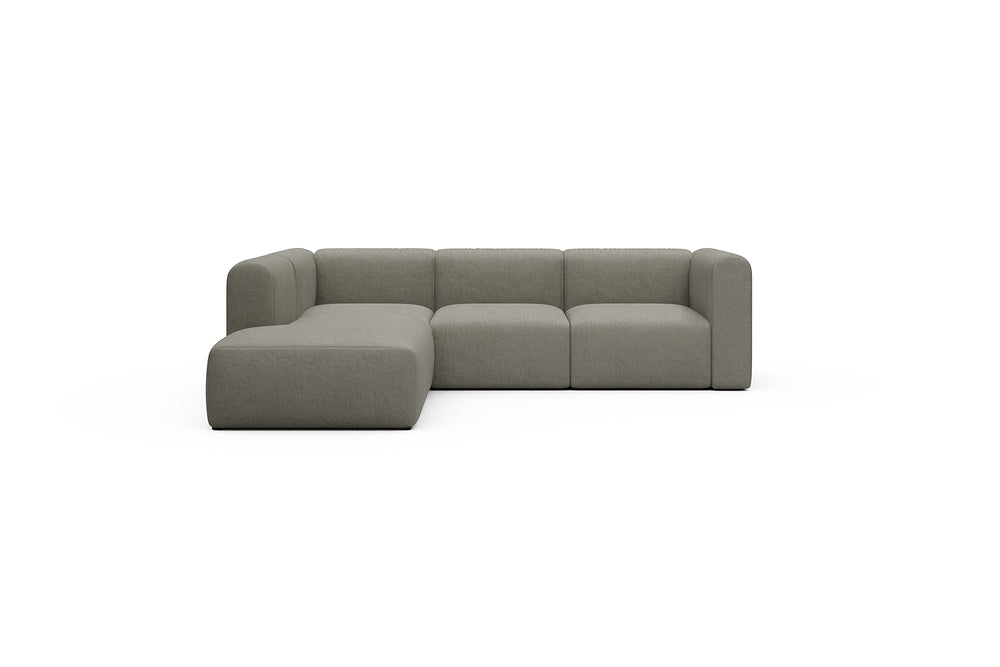 Rund Casual Modular Sofa - Configurations 2 - M1H - 266 x 224 cm - Open-end + 2,5 Seater - 486 Denari Warm Grey