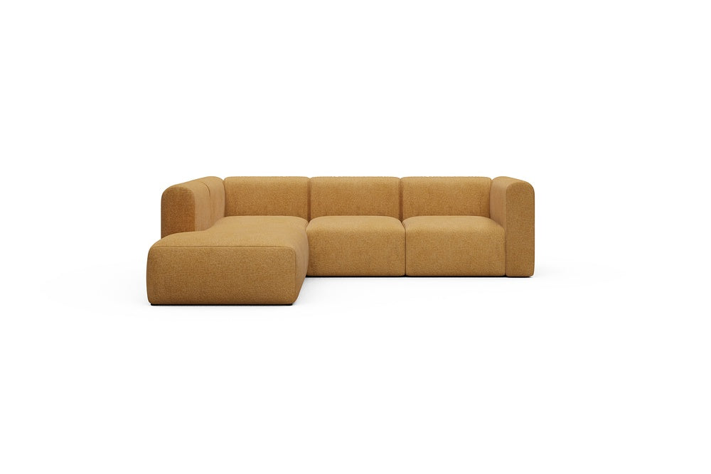 Rund Casual Modular Sofa - Configurations 2 - M1H - 266 x 224 cm - Open-end + 2,5 Seater - 497 Casone Warm Yellow