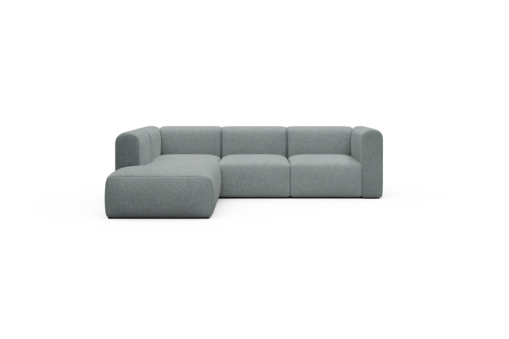 Rund Casual Modular Sofa - Configurations 2 - M1H - 266 x 224 cm - Open-end + 2,5 Seater - 499 Casone Light mixed Green