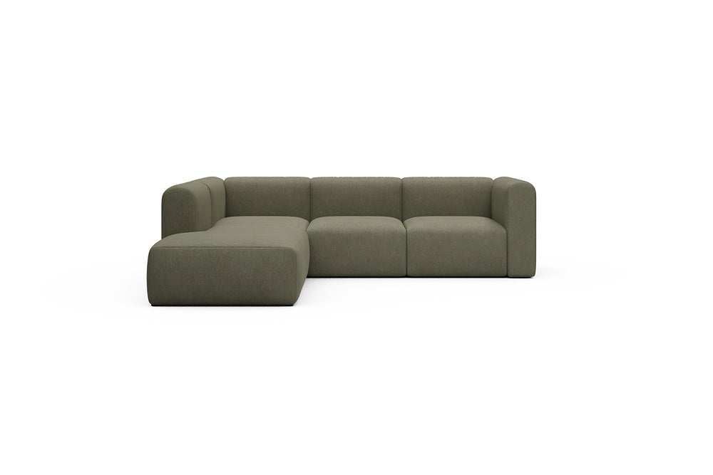Rund Casual Modular Sofa - Configurations 2 - M1H - 266 x 224 cm - Open-end + 2,5 Seater - 575 Vivus Dusty Olive
