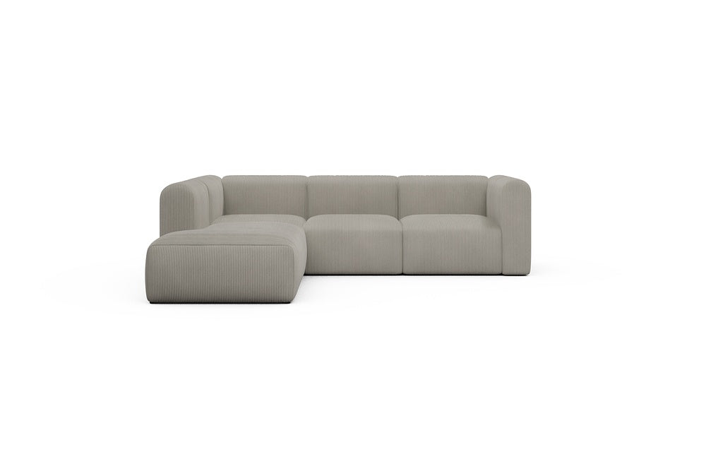 Rund Casual Modular Sofa - Configurations 2 - M1H - 266 x 224 cm - Open-end + 2,5 Seater - 603 Corduroy Beige